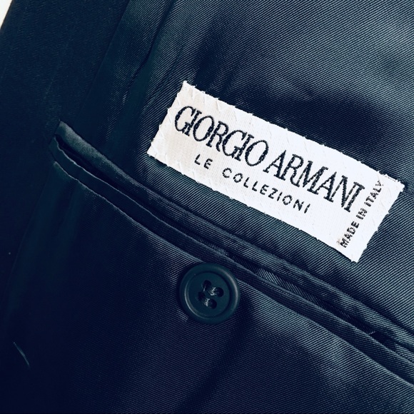 Giorgio Armani Le Collezioni Black Mens Blazer, 46